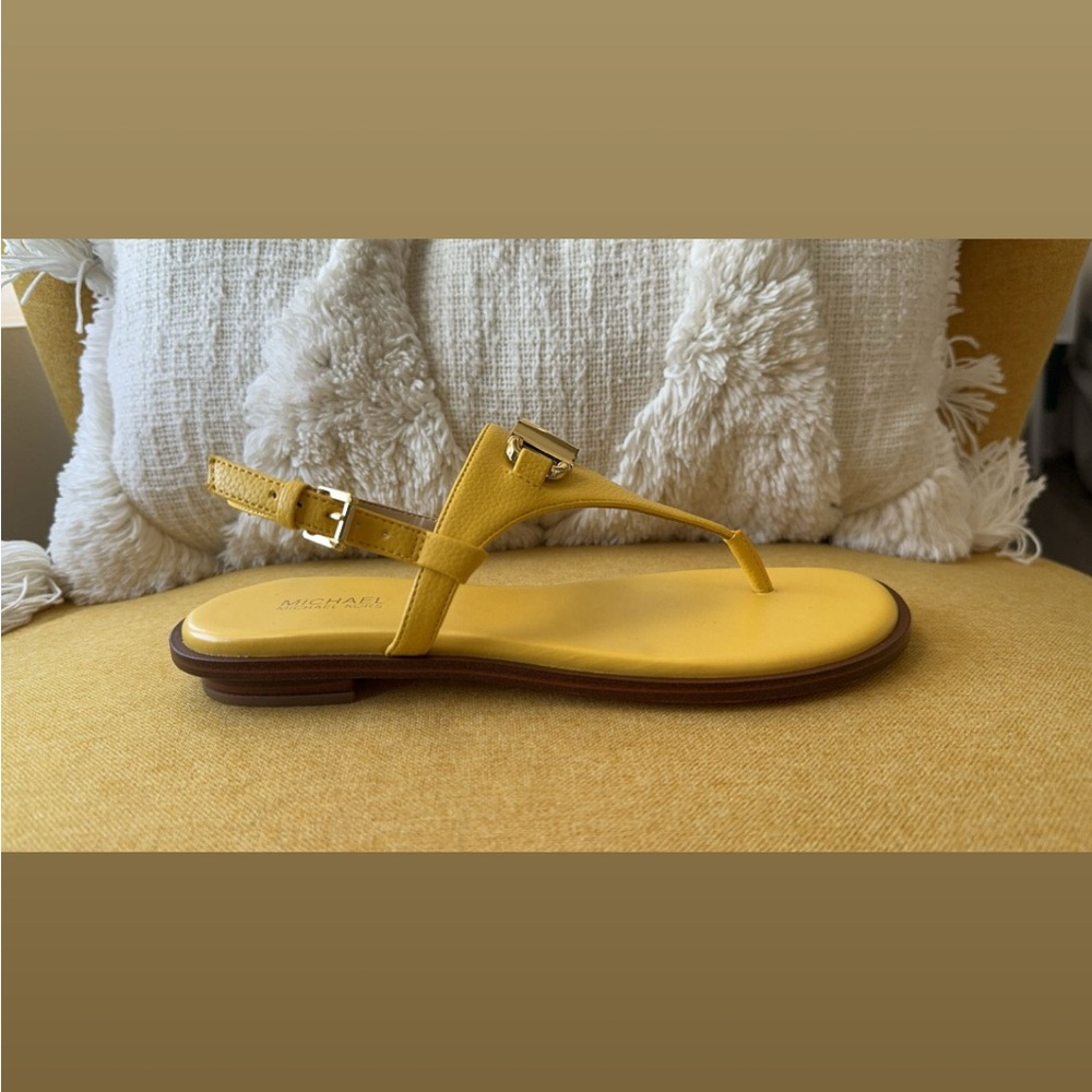 Michael Kors Mustard Yellow Sandals